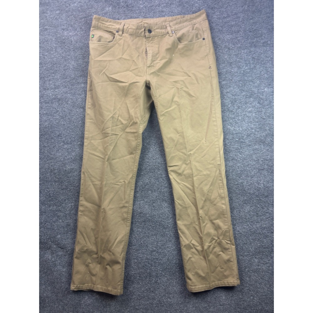 Stio Rivet Canvas Pants Mens 38R Tan Brown Outdoor Stretch Casual 5-Pocket